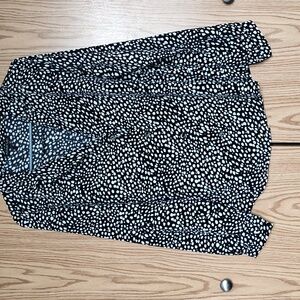 Black and White Women's Tunic Top